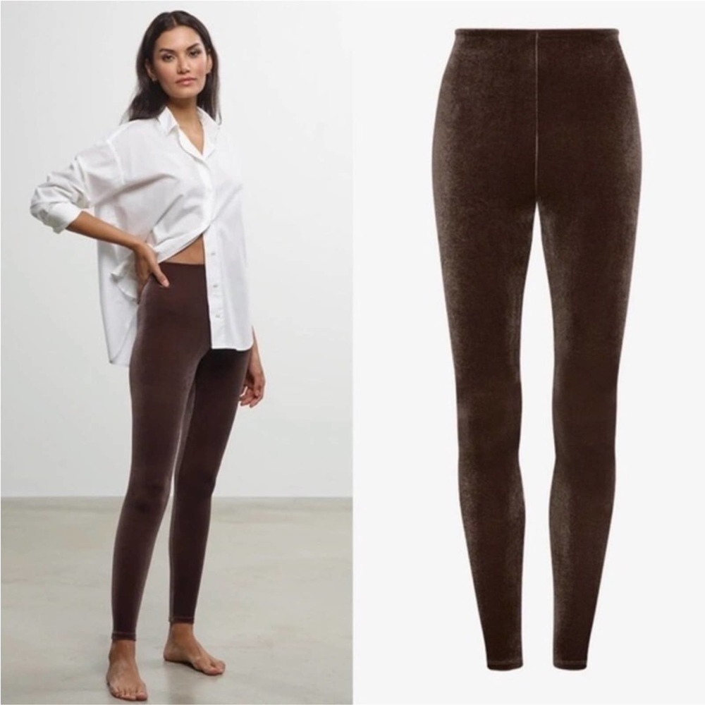 Commando Control Brown Velvet Leggings